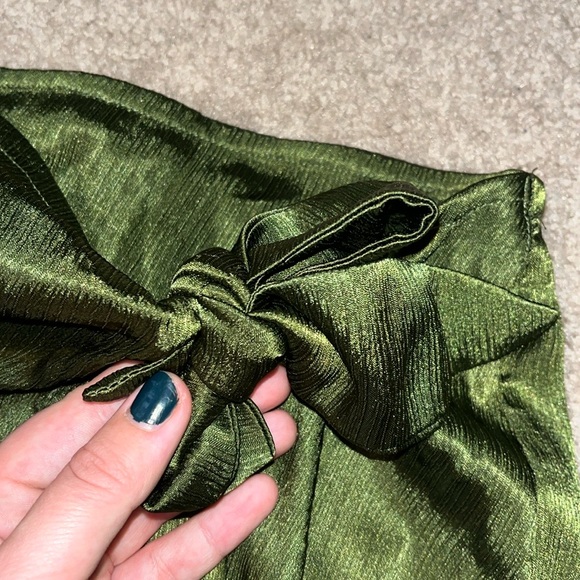Ro & De Green Silky Skirt - Picture 4 of 9